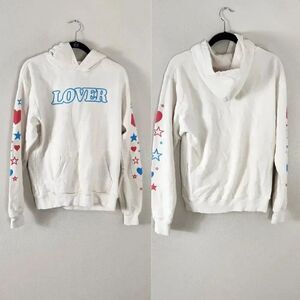 Bianca Chandon Lover Hoodie Cream Size Small Pullover